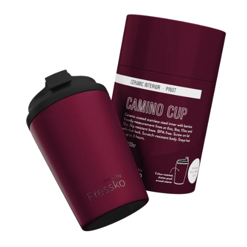 Fressko Camino 12oz Reusable Ceramic Lined Coffee Cup in Pinot Main04