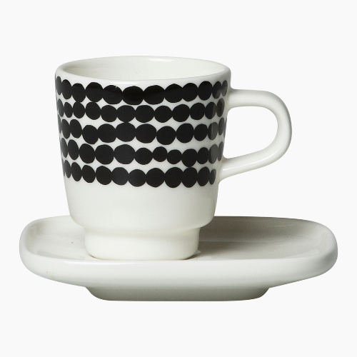 Marimekko | Oiva - Siirtolapuutarha Espresso Cup and Saucer