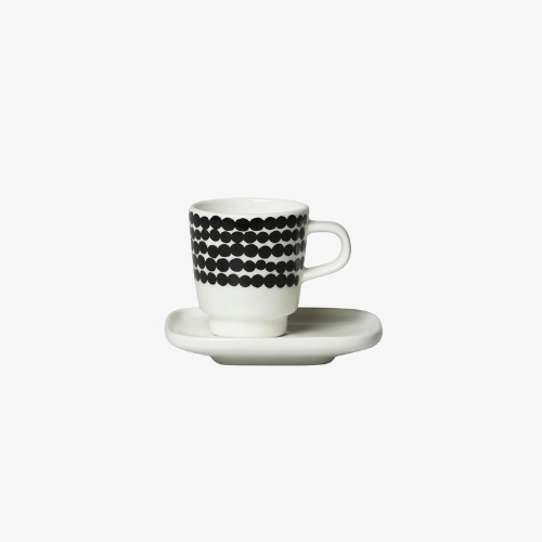 Marimekko | Oiva - Siirtolapuutarha Espresso Cup and Saucer