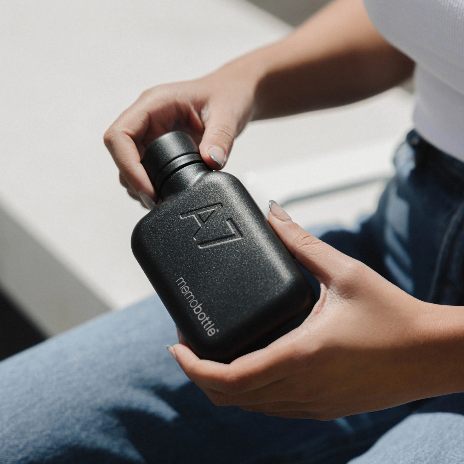 Memobottle water bottle stainless steel black A7 250ml life0101