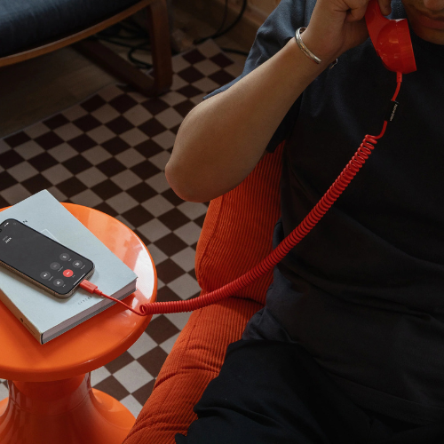 Native Union Pop Phone handset usb c Alarm Red  Life01