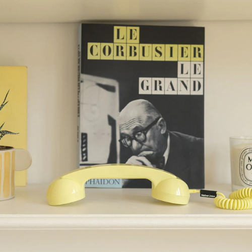 Native Union Pop Phone Handset in Lemon Life04
