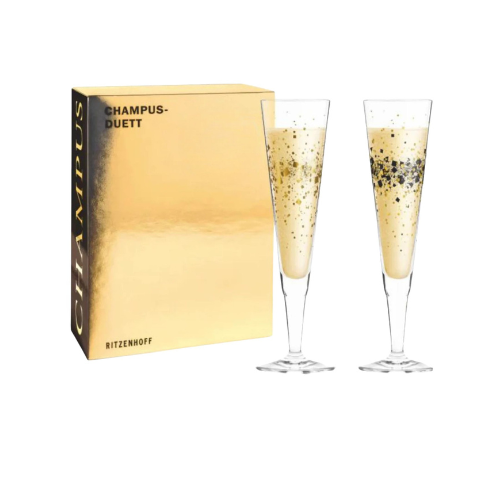 RITZENHOFF Champus Duett Champagne Glass Ramona Rosenkranz Giftbox