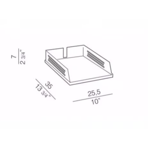Rexite Babele Letter Tray White Draw01