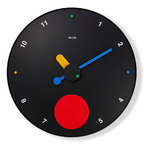 Rexite Contrattempo Wall Clock in Black Main0999