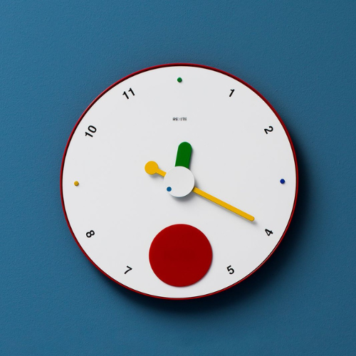 Rexite Contrattempo Wall Clock in White Main02