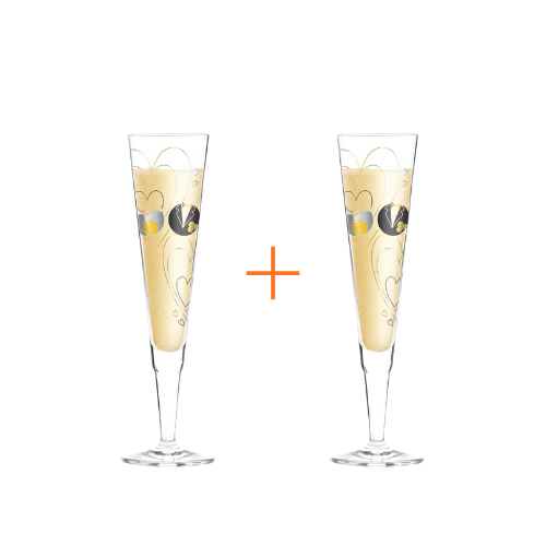 Ritzenhoff | Champus Champagne Glass Set of 2 by Sandra Brand Hofer