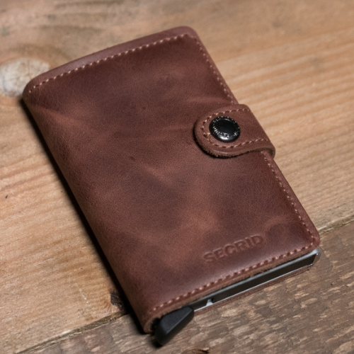 Secrid Miniwallet Vintage Brown Hero01