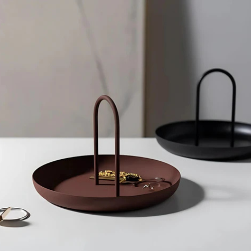 Studio Editions | Forme Tray Organiser with Handle in Burgundy