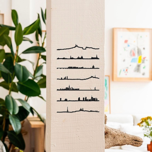 The Line | New York City Skyline Decoration in Black