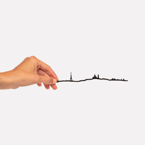 The Line Paris City Skyline Wall Decoration Main03