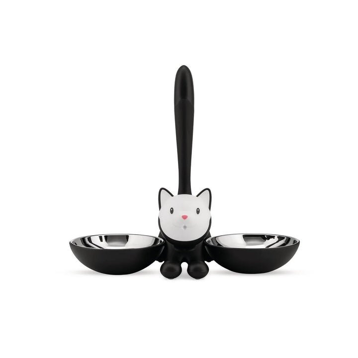 Alessi Pets Tigrito Cat Bowl in Black MAIN01 Miriam Mirri