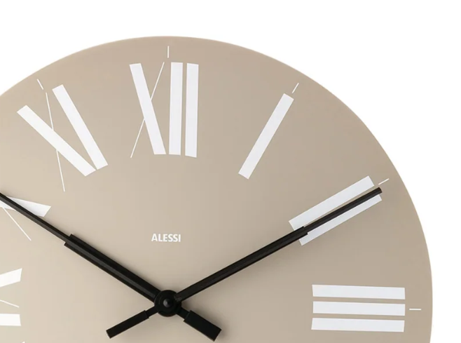 ALESSI FIRENZE WALL CLOCK GREY ZOOM