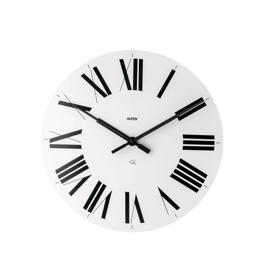 Alessi Firenze Wall Clock in White The Gift & Co Australia The Gift