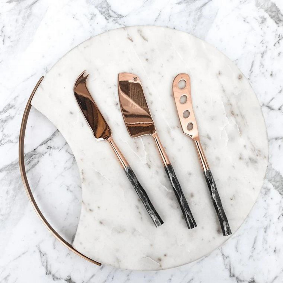 Clinq Copper Cheese Knife Set Life01