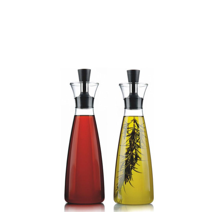 Eva Solo Oil & Vinegar Carafe Bottles with Olive Oil and Vinegar and Herbs 