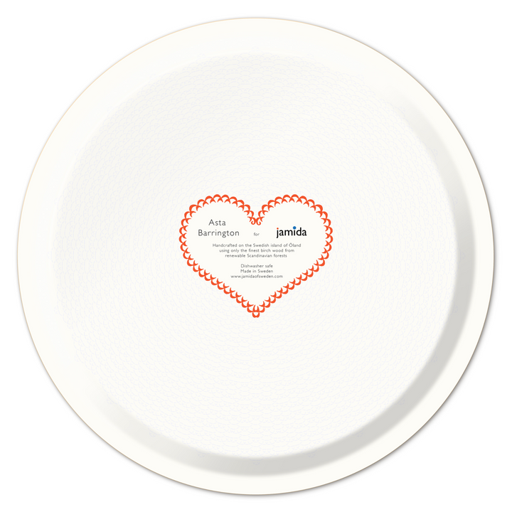 JAMIDA OF SWEDEN Round Tray 31cm Happy Hour Orange Main02