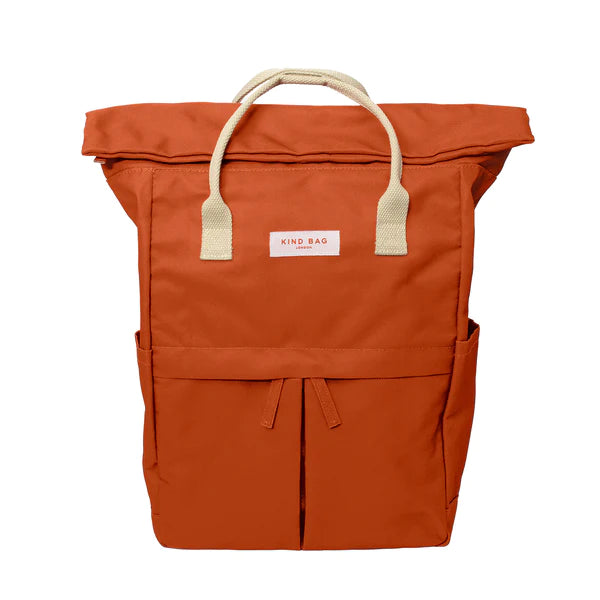 KIND BAG MEDIUM BACKPACK FRONT BURNT ORANGE