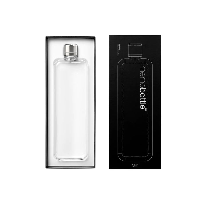 Memobottle Slim Water Bottle Clear Main02