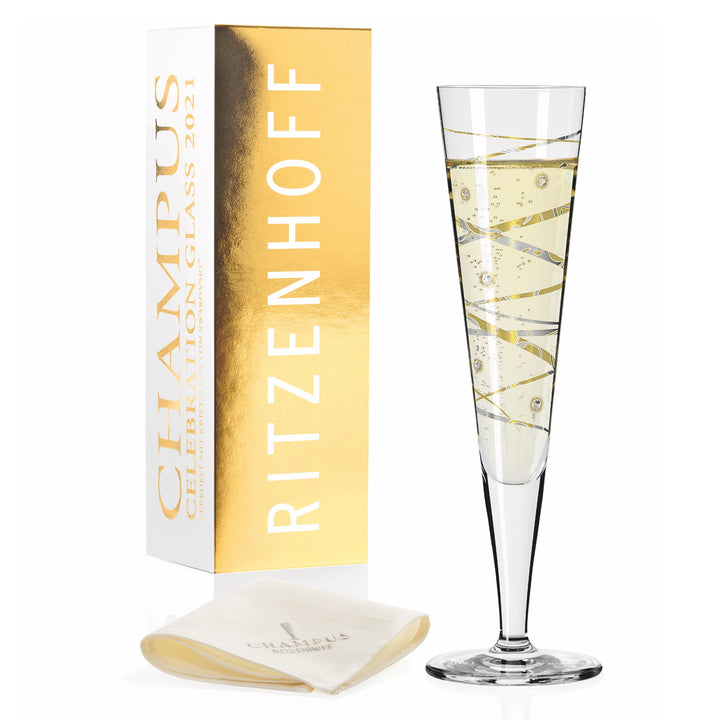 Ritzenhoff Celebration Champus Champagne Glass Swarovski Crystals 2021 1079011 main01