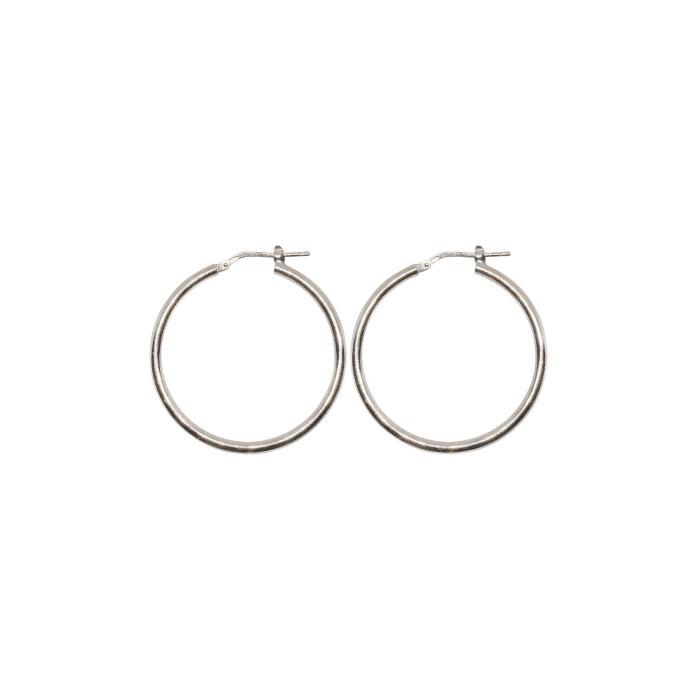 Torini Gypsy Hoop Earrings 30mm Silver Main 